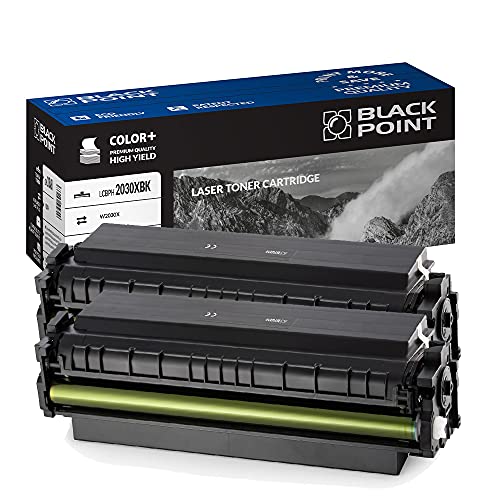 BLACK POINT Toner 2 St. Kompatibel zu HP W2030X Schwarz HP 415X W2030A Mit Chip für HP Color Laserjet Pro MFP M479fdw HP Color Laserjet Pro MFP M454dw M454dn MFP M479dw MFP M479fdn MFP M479fnw m480 von BLACK POINT