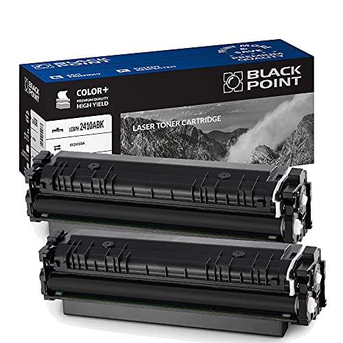 BLACK POINT Toner 2 St. Kompatibel zu HP W2410A HP 216A [Mit Chip] - Schwarz für HP Color Laserjet Pro MFP M182n Color Laserjet Pro MFP M183fw HP Color Laserjet Pro m155a HP Color Laser m155nw m183 von BLACK POINT