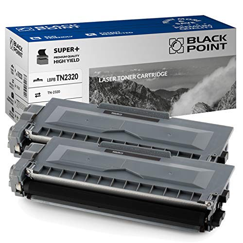 BLACK POINT Toner 2 St. Kompatibel zu TN-2320 TN-2310 - Schwarz - für Brother DCP: L2500D, L2560DW L2520DW L2540DN Brother HL: L2340DW L2360DN L2300D L2365DW MFC: L2700DN L2700DW L2740DW L2720DW von BLACK POINT