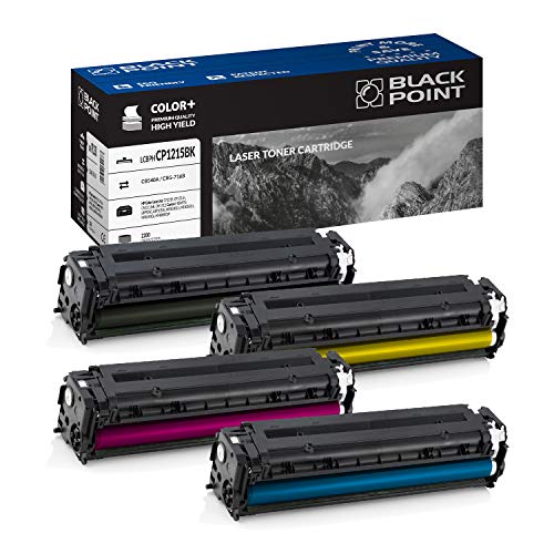 BLACK POINT Toner 4er Set Kompatibel zu HP 125A CB540A CB541A CB543A CB542A für HP Color Laserjet: CP1215, CP1515n, CM1312nfi, CM1312 BLACK POINT Toner 4er Set Kompatibel zu HP 125A CB540A CB541A CB543A CB542A für HP Color Laserjet: CP1215, CP1515n, CM1312nfi, CM1312 von BLACK POINT