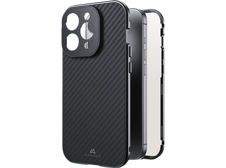 BLACK ROCK 360° Glass, Backcover, Apple, iPhone 15 Pro, Schwarz von BLACK ROCK