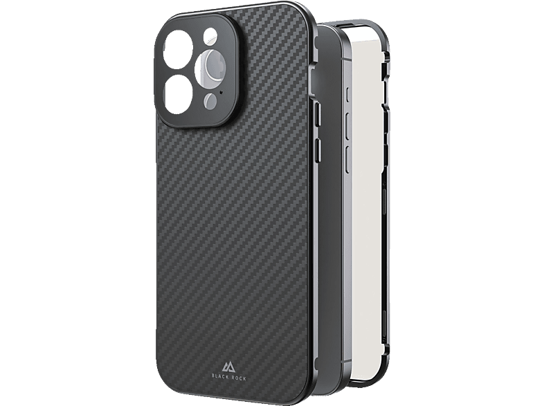 BLACK ROCK 360° Glass, Backcover, Apple, iPhone 15 Pro Max, Schwarz von BLACK ROCK