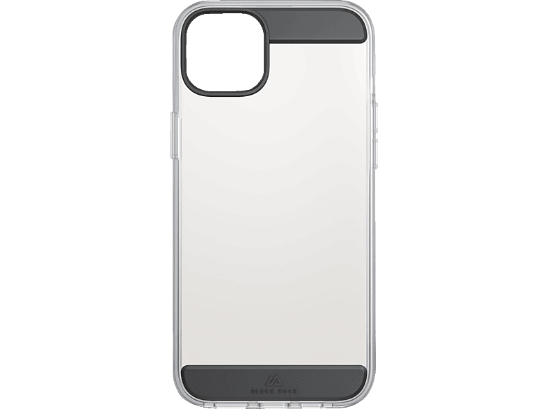 BLACK ROCK Air Robust, Backcover, Apple, Phone 15 Plus, Schwarz/Transparent von BLACK ROCK