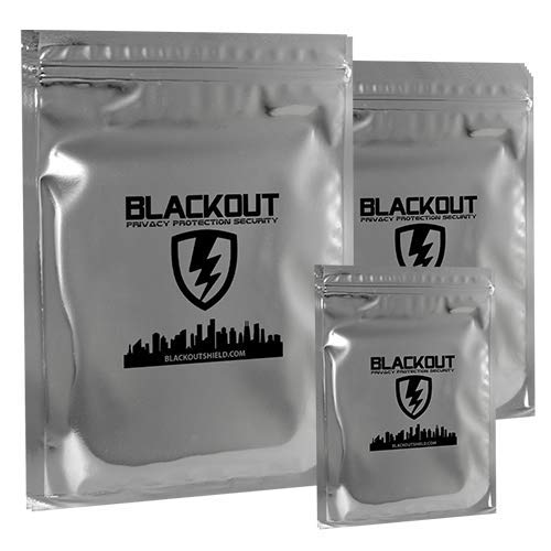 BLACKOUT Faraday Cage EMP Taschen Premium Ultra Thick 12pc Prepping Kit Laptops Tablets Smartphones Festplatten von BLACKOUT SHIELD