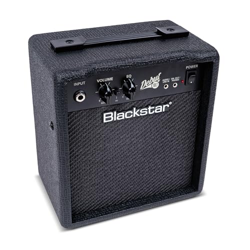 Blackstar Debut 10 LT E-Gitarren-Combo-Verstärker mit 10 Watt, perfekt für Anfänger, zum Üben zu Hause Lautstärke- und EQ-Regler, Audio-Eingang und emulierter Ausgang/Kopfhörer von BLACKSTAR