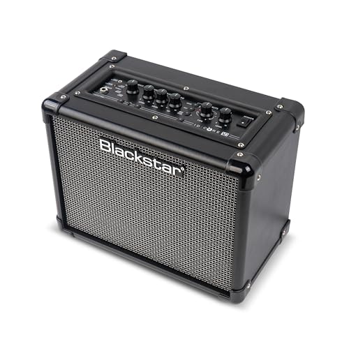 Blackstar ID Core 10 v4 Combo-Verstärker für E-Gitarre mit integrierten Effekten/Tuner und Line-In/Streaming Eingang & Direktaufnahme über USB-C & 1 Watt Leistungsreduzierung. von BLACKSTAR