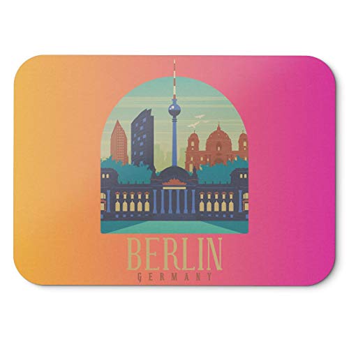 BLAK TEE Berlin Germany City View Mouse Pad 18 x 22 cm in 3 Colours Pink Yellow BLAK TEE Berlin Germany City View Mouse Pad 18 x 22 cm in 3 Colours Pink Yellow von BLAK TEE