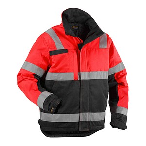 BLAKLÄDER® Herren Warnjacke Winter 4862 rot, schwarz Größe 4XL von BLAKLÄDER®