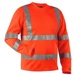 BLAKLÄDER® Herren Warnschutz-Langarmshirt 3381 orange Größe 3XL von BLAKLÄDER®