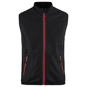 BLAKLÄDER® unisex Softshellweste 3850 schwarz, rot Größe XL von BLAKLÄDER®