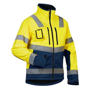 BLAKLÄDER® unisex Warnjacke 4900 gelb, marine Größe 2XL von BLAKLÄDER®