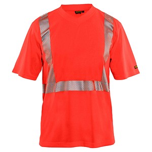 BLAKLÄDER® unisex Warnschutz Shirt 3386 hellrot Größe 4XL von BLAKLÄDER®