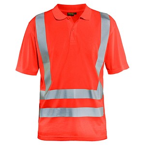 BLAKLÄDER® unisex Warnschutz Shirt 3391 hellrot Größe L von BLAKLÄDER®