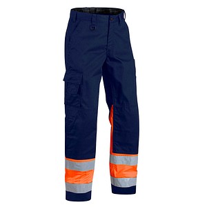 BLAKLÄDER® unisex Warnschutzhose 1564 marine, orange Größe 30 von BLAKLÄDER®