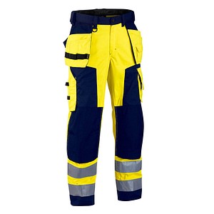 BLAKLÄDER® unisex Warnschutzhose 1567 gelb, marine Größe 48 von BLAKLÄDER®