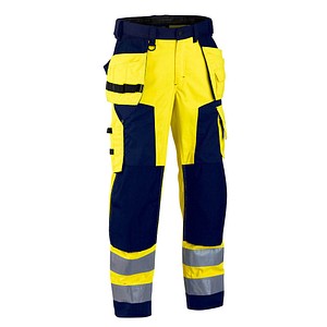 BLAKLÄDER® unisex Warnschutzhose 1568 gelb, marine Größe 21 von BLAKLÄDER®