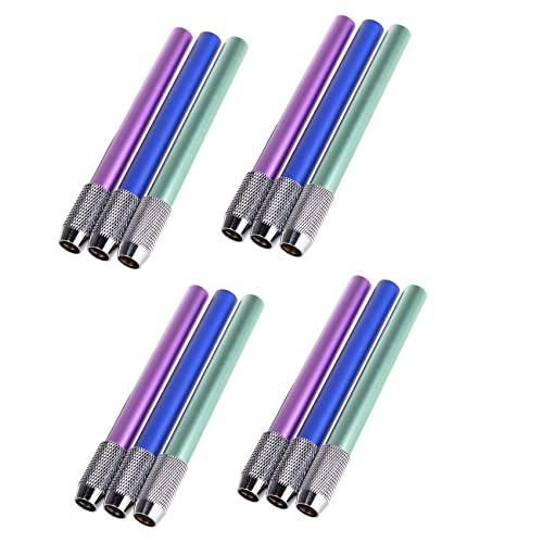 BLASHRD 12Pcs Metall Bleistift Verlängert Extender Holder Zufällig BLASHRD 12Pcs Metall Bleistift Verlängert Extender Holder Zufällig von BLASHRD