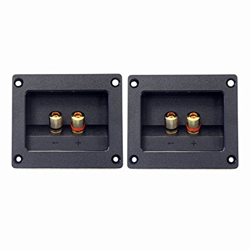 BLASHRD 2 StüCke DIY Auto Stereo 2-Wege Lautsprecher Box Terminal Runden Platz Tasse Stecker Binding Post Bananenbuchse und Stecker Subwoofer Stecker 93X80Mm Schwarz BLASHRD 2 StüCke DIY Auto Stereo 2-Wege Lautsprecher Box Terminal Runden Platz Tasse Stecker Binding Post Bananenbuchse und Stecker Subwoofer Stecker 93X80Mm Schwarz von BLASHRD