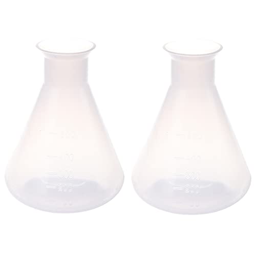 BLASHRD 2X 500 Ml Klare Kunststoff Laborchemikalie Erlenmeyerkolben Vorratsflasche BLASHRD 2X 500 Ml Klare Kunststoff Laborchemikalie Erlenmeyerkolben Vorratsflasche von BLASHRD
