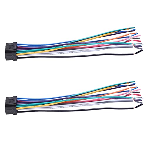BLASHRD 2X Auto CD Radio Audio Stereo Standard Kabelbaum Stecker Kabel Adapter Stecker Kabel für 9887 BLASHRD 2X Auto CD Radio Audio Stereo Standard Kabelbaum Stecker Kabel Adapter Stecker Kabel für 9887 von BLASHRD