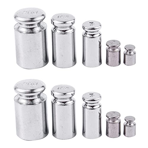 BLASHRD 2X Gewicht Set 1G 2G 5G 10G 20G Chrome Plating Kalibrierung Gramm Gewichtsstein Gewichtssatz fuer Digital Waage Silber BLASHRD 2X Gewicht Set 1G 2G 5G 10G 20G Chrome Plating Kalibrierung Gramm Gewichtsstein Gewichtssatz fuer Digital Waage Silber von BLASHRD