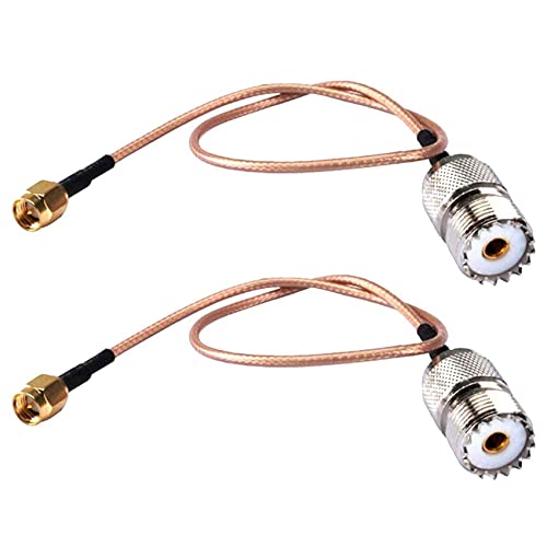 BLASHRD 2X Handheld-Antennenkabel SMA-Stecker Zu UHF SO-239-Buchsen von BLASHRD