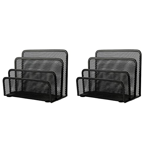 BLASHRD 2X Schreibtisch Mail Organizer Kleine Datei Halter Letter Organizer Dokument/Ablage/Ordner/Papier Organizer Für Desktop von BLASHRD