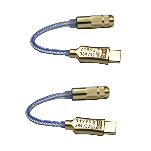 BLASHRD 2X Typ-C Bis 3,5 mm HiFi Digital Kopfhörer VerstäRker CX31993 Chip Dekodierung Audio Dekodierung Kabel für Android Win10 von BLASHRD