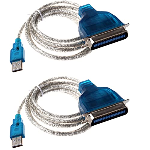 BLASHRD 2X USB Auf Parallel IEEE 1284 Drucker Adapter Kabel PC (Verbinden Sie Ihren Alten Parallel-Drucker mit Einem USB-Port) von BLASHRD