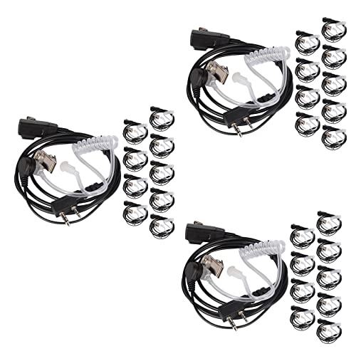 BLASHRD 30 Stueck Zubehoer Luft Akustisch Tube Kopfhoerer Hoermuschel Fuer Fuer Radio Walkie Talkie Headset Fuer 888S UV-5R UV-82 von BLASHRD
