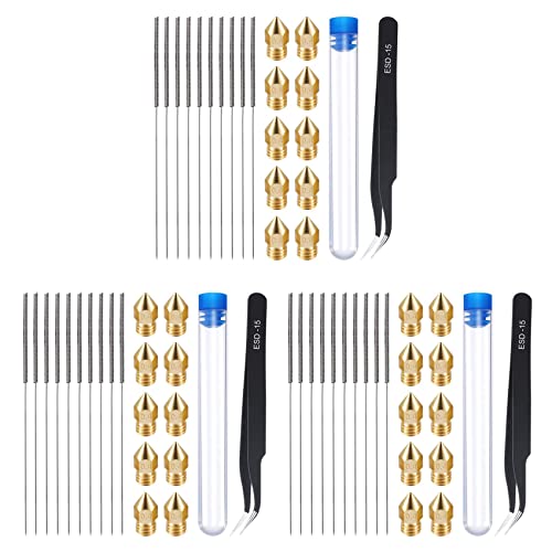 BLASHRD 63 Teiliges 3D Drucker Düsen und Reinigung Kit 0,4 mm Mk8 Düsen 0,4 mm Nadeln und 3 Pack Pinzetten Werkzeug Kit Düsen Reinigung Kit Aus Edelstahl BLASHRD 63 Teiliges 3D Drucker Düsen und Reinigung Kit 0,4 mm Mk8 Düsen 0,4 mm Nadeln und 3 Pack Pinzetten Werkzeug Kit Düsen Reinigung Kit Aus Edelstahl von BLASHRD