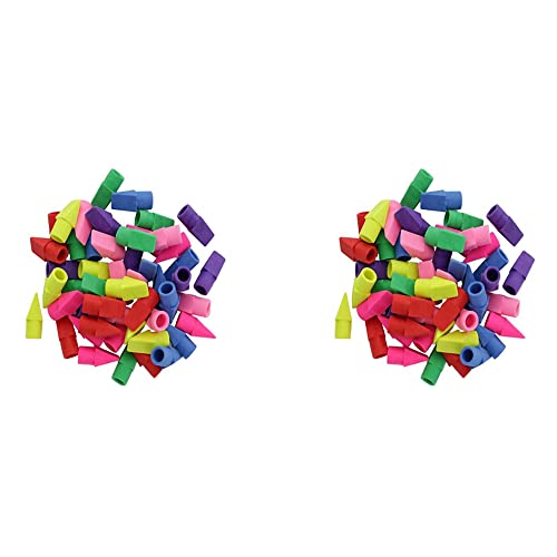 BLASHRD Radier Gummis, Radier Gummis mit Bleistift, Radier Gummis mit Bleistift, Radier Gummis mit Farb Stift, 100 Stücke von BLASHRD