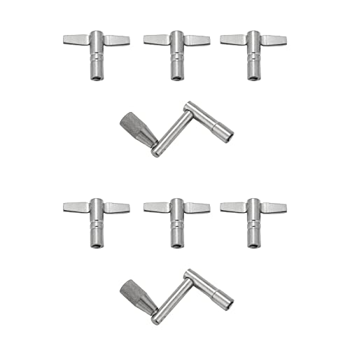 BLASHRD Trommel Taste 8Er Pack Trommel Stimmschlüssel mit Kontinuierlicher Bewegungstaste Schlaginstrumente Teile für Schlagzeuger von BLASHRD