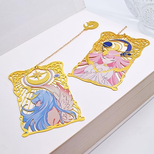 BLBMH Niedliche Metall-Tarot-Lesezeichen für Frauen und Mädchen, Geburtstagsgeschenke, einzigartige Abschlussgeschenke für Buchliebhaber, Freunde, Leser, Mond-Lesezeichen – TES BLBMH Niedliche Metall-Tarot-Lesezeichen für Frauen und Mädchen, Geburtstagsgeschenke, einzigartige Abschlussgeschenke für Buchliebhaber, Freunde, Leser, Mond-Lesezeichen – TES von BLBMH