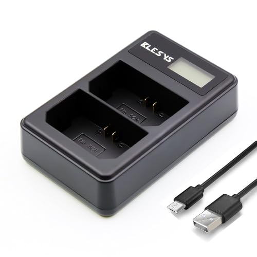 BLESYS Dual USB Ladegerät für NP-FZ100 Akku passend für Sony A7III A7RIII ILCE-7M3 7M3K 7RM3 / A9 ILCE-9 Stromversorgung über USB Port von BLESYS