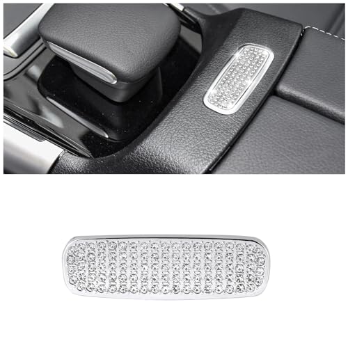 BLINGOOSE Bling Zubehör für Mercedes W177 GLA CLA GLB A Klasse 2022 2021 2020 Glitzer Armlehnen Box Schalter Abdeckung Auto Innen Knopf Dekoration Dekor Aufkleber Metall Crystal von BLINGOOSE