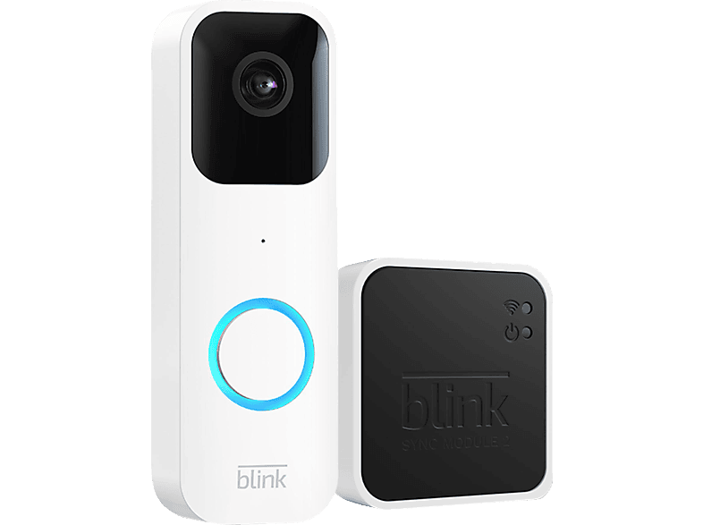 BLINK Video Doorbell Weiß inkl. Sync Module 2 , Türklingel von BLINK