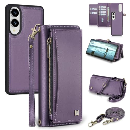 BLISLIAR Schutzhülle für Samsung Galaxy S25 Edge, Brieftaschen-Schutzhülle mit Kartenhalter, Crossbody-Brieftasche, Riemen, RFID-Blockierung, magnetisch, PU-Leder, stoßfeste Schutzhülle für Samsung BLISLIAR Schutzhülle für Samsung Galaxy S25 Edge, Brieftaschen-Schutzhülle mit Kartenhalter, Crossbody-Brieftasche, Riemen, RFID-Blockierung, magnetisch, PU-Leder, stoßfeste Schutzhülle für Samsung von BLISLIAR