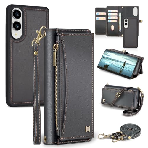 BLISLIAR Schutzhülle für Samsung Galaxy S25 Edge, Brieftaschen-Schutzhülle mit Kartenhalter, Crossbody-Brieftasche, Riemen, RFID-Blockierung, magnetisch, PU-Leder, stoßfeste Schutzhülle für Samsung BLISLIAR Schutzhülle für Samsung Galaxy S25 Edge, Brieftaschen-Schutzhülle mit Kartenhalter, Crossbody-Brieftasche, Riemen, RFID-Blockierung, magnetisch, PU-Leder, stoßfeste Schutzhülle für Samsung von BLISLIAR