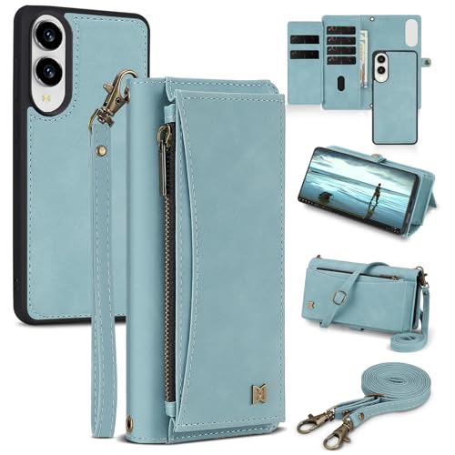 BLISLIAR Schutzhülle für Samsung Galaxy S25 Edge, Brieftaschenformat, mit Kartenhalter, Crossbody-Brieftasche, Riemen, RFID-Blockierung, magnetisch, PU-Leder, stoßfeste Schutzhülle für Samsung Galaxy BLISLIAR Schutzhülle für Samsung Galaxy S25 Edge, Brieftaschenformat, mit Kartenhalter, Crossbody-Brieftasche, Riemen, RFID-Blockierung, magnetisch, PU-Leder, stoßfeste Schutzhülle für Samsung Galaxy von BLISLIAR