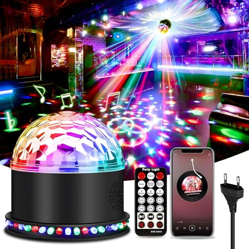 Discokugel, BLITZWILL LED Discokugel bluetooth Musikspieler Discolicht Partylicht RGB Lichteffekte, Disco Party Lampe Musikgesteuert 6 Lichtmodi mit Fernbedienung, EU Stecker für Heim Weihnachten KTV Discokugel, BLITZWILL LED Discokugel bluetooth Musikspieler Discolicht Partylicht RGB Lichteffekte, Disco Party Lampe Musikgesteuert 6 Lichtmodi mit Fernbedienung, EU Stecker für Heim Weihnachten KTV von BLITZWILL