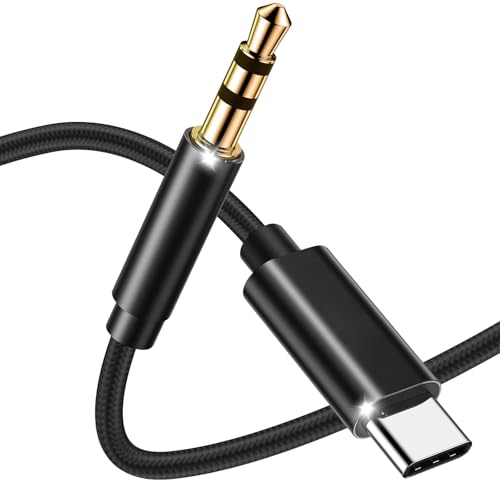 Aux auf USB C, USB C auf 3,5 mm Audio-Aux-Klinkenkabel, kompatibel mit iPhone 15 Pro Max, Samsung S21 Ultra S20 Ultra Note 20 10 Plus für Autoradio 2 m Aux auf USB C, USB C auf 3,5 mm Audio-Aux-Klinkenkabel, kompatibel mit iPhone 15 Pro Max, Samsung S21 Ultra S20 Ultra Note 20 10 Plus für Autoradio 2 m von BLKing