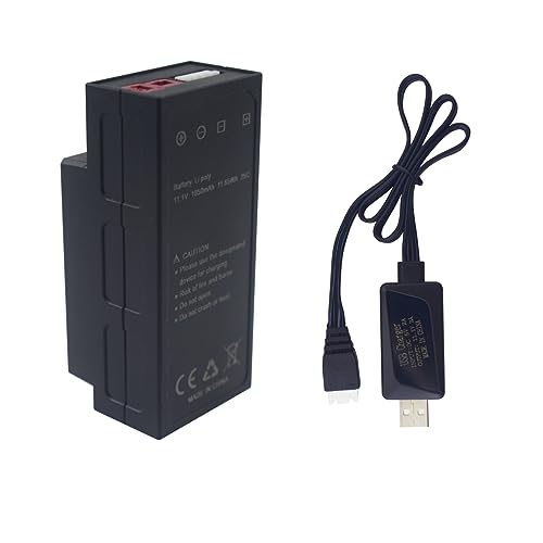 1PCS 11.1V 1050mAh 25C 3S Lipo Akku mit T Stecker und USB Ladekabel für MJX H16 H16P H16E H16GT H16BM H16PL 14301 RC High-Speed Drift Modell Spielzeug Auto 1PCS 11.1V 1050mAh 25C 3S Lipo Akku mit T Stecker und USB Ladekabel für MJX H16 H16P H16E H16GT H16BM H16PL 14301 RC High-Speed Drift Modell Spielzeug Auto von BLLRC