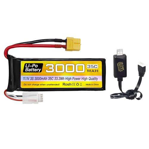 1PCS 3S Lipo 11.1V 3000mAh 35C Batterie mit XT60 Stecker und USB Ladekabel für RC Auto, LKW, Fernsteuerungsschiff, RC Brushless Quadcopter, FPV Drohne 1PCS 3S Lipo 11.1V 3000mAh 35C Batterie mit XT60 Stecker und USB Ladekabel für RC Auto, LKW, Fernsteuerungsschiff, RC Brushless Quadcopter, FPV Drohne von BLLRC