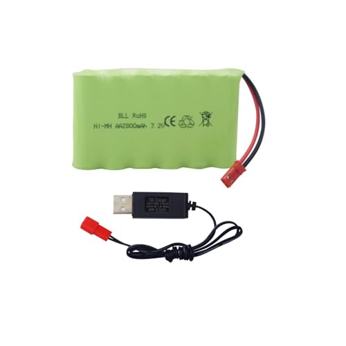 1PCS 7.2V 2800mah AA wiederaufladbare NI-MH Batterie mit JST-2P Stecker und USB Ladekabel TR-211 TR-212 TR-215 550 Fernbedienung Spielzeug Auto/TR-211 RC Spielzeug von BLLRC