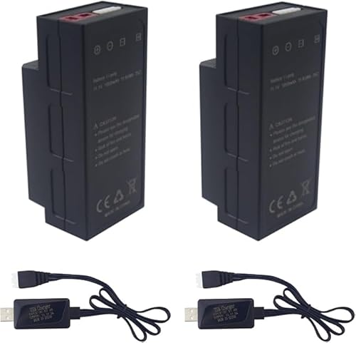 2PCS 11.1V 1050mAh 25C 3S Lipo Akku mit T Stecker und USB Ladekabel für MJX H16 H16P H16E H16GT H16BM H16PL 14301 RC High-Speed Drift Modell Spielzeug Auto 2PCS 11.1V 1050mAh 25C 3S Lipo Akku mit T Stecker und USB Ladekabel für MJX H16 H16P H16E H16GT H16BM H16PL 14301 RC High-Speed Drift Modell Spielzeug Auto von BLLRC