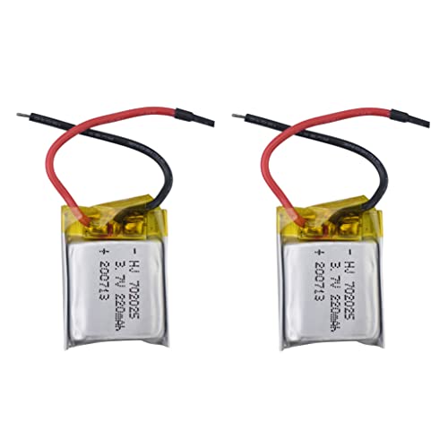 2PCS 3,7V 220mah Lithium-Batterie für SYMA S107 S107G S108G S109G HS190 901HS 901S 901H X300C LF606 SG800 S9 Mini Quadcopter Fernbedienung drohne von BLLRC