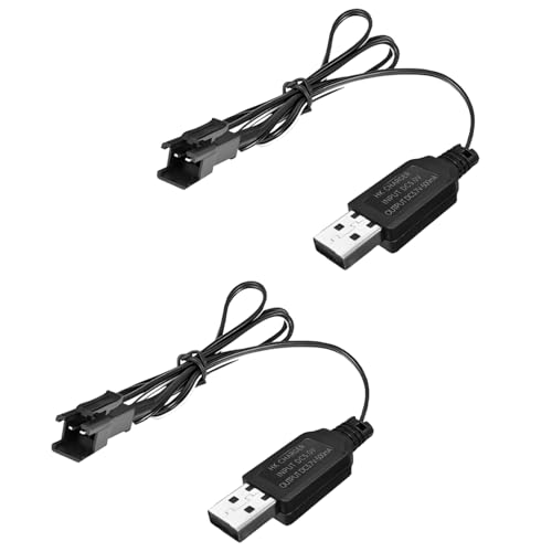 2PCS 3.7V 500mAh USB Ladekabel mit SM-2P Steckverbinder für Mini-ferngesteuerte Fahrzeuge, LKWs, Geländefahrzeuge, ferngesteuerte Boote, Drohnen, Luftwaffen, ferngesteuerte elektrische Spielzeuge 2PCS 3.7V 500mAh USB Ladekabel mit SM-2P Steckverbinder für Mini-ferngesteuerte Fahrzeuge, LKWs, Geländefahrzeuge, ferngesteuerte Boote, Drohnen, Luftwaffen, ferngesteuerte elektrische Spielzeuge von BLLRC