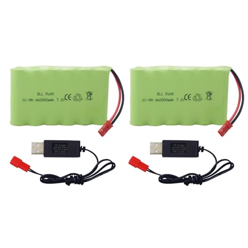 2PCS 7.2V 2800mah AA wiederaufladbare NI-MH Batterie mit JST-2P Stecker und USB Ladekabel TR-211 TR-212 TR-215 550 Fernbedienung Spielzeug Auto/TR-211 RC Spielzeug 2PCS 7.2V 2800mah AA wiederaufladbare NI-MH Batterie mit JST-2P Stecker und USB Ladekabel TR-211 TR-212 TR-215 550 Fernbedienung Spielzeug Auto/TR-211 RC Spielzeug von BLLRC