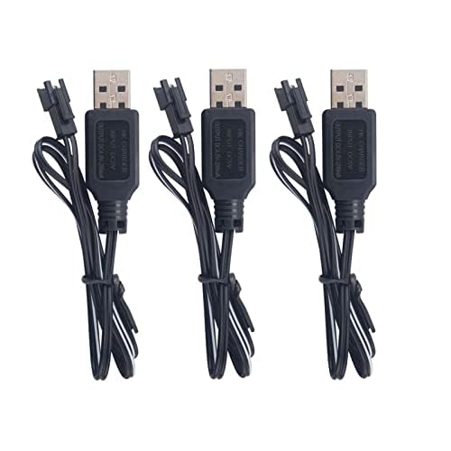 3PCS AA 4.8V USB Ladekabel SM-2P Stecker zum Aufladen von RC Spielzeugauto RC Truck Stunt Auto Bagger Spielzeugauto Ladegerät 3PCS AA 4.8V USB Ladekabel SM-2P Stecker zum Aufladen von RC Spielzeugauto RC Truck Stunt Auto Bagger Spielzeugauto Ladegerät von BLLRC